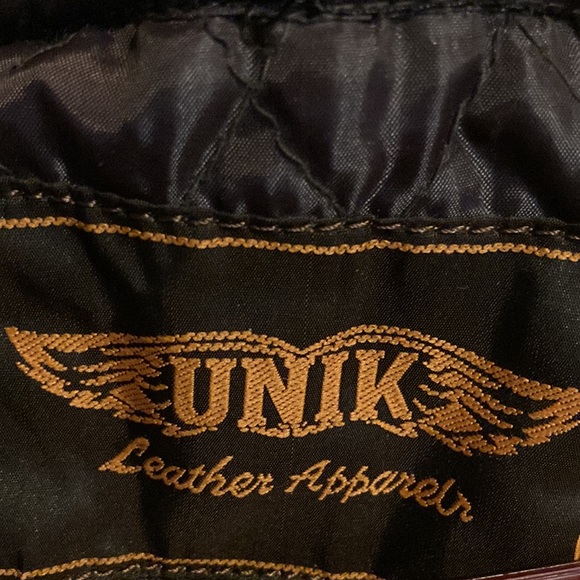 Vintage Unik leather apparel leather jacket size S - Picture 10 of 15